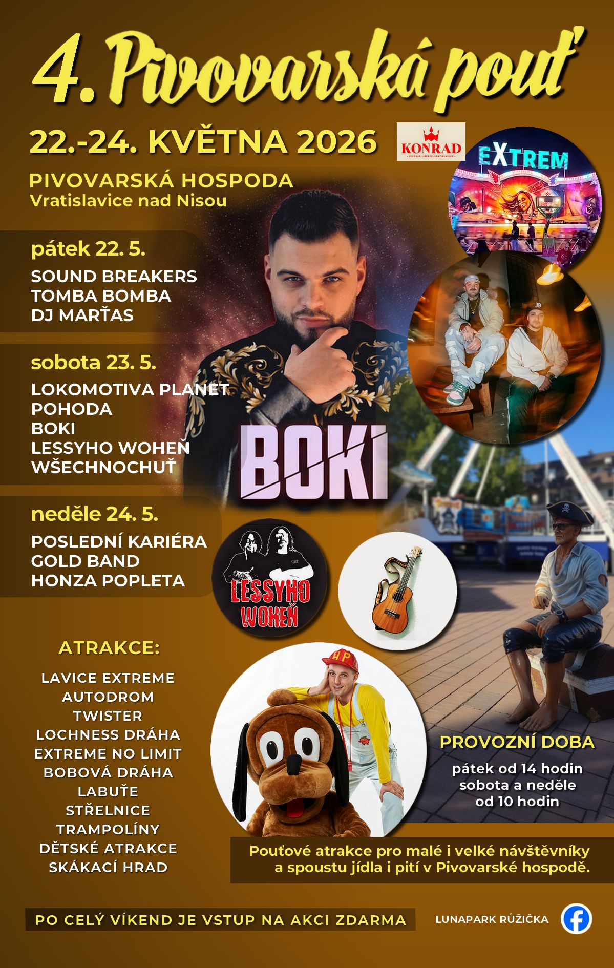 Pivovarská pouť 22.-24. 5. 2026, Vratislavice nad Nisou