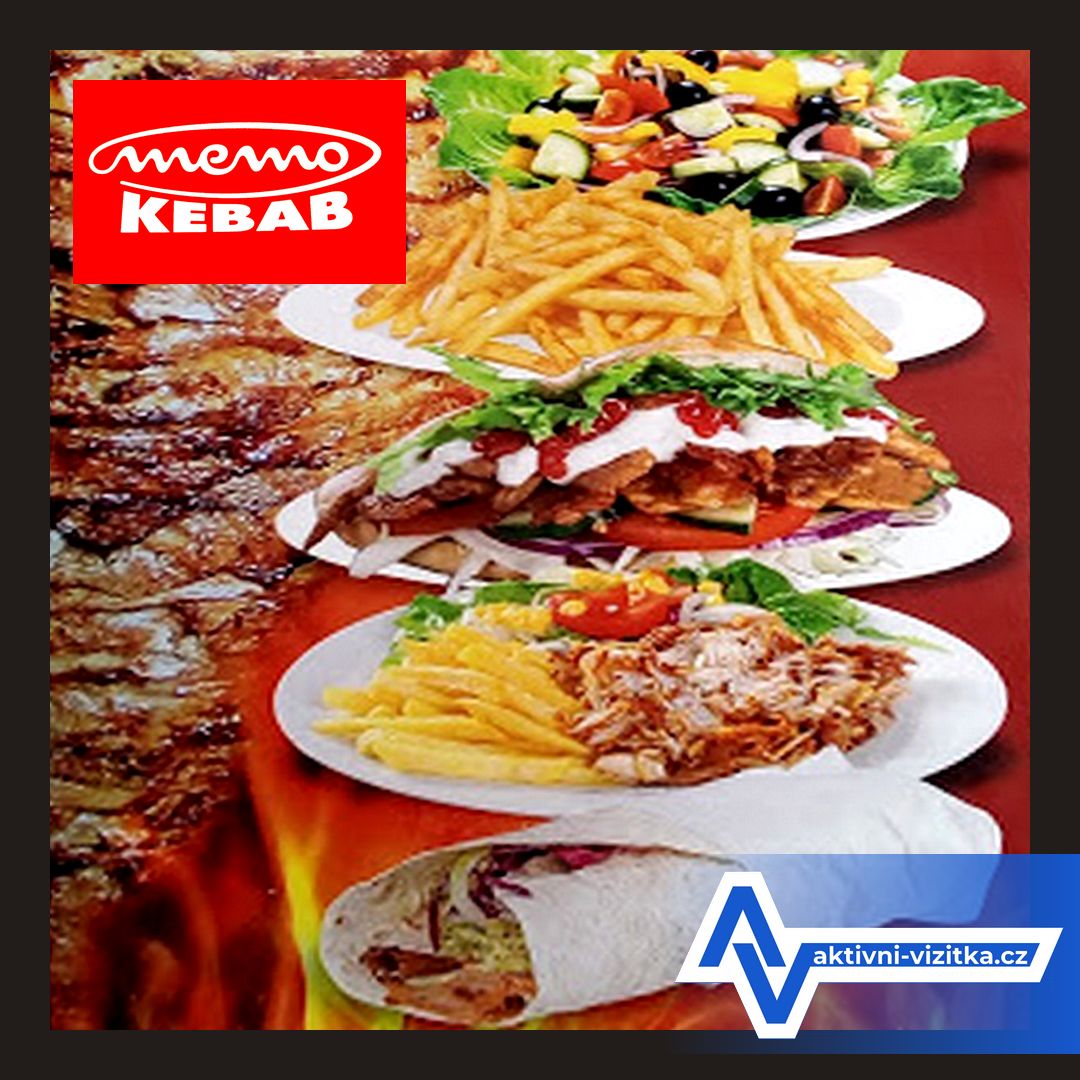 Kebab, dürüm a saláty v centru města Liberec