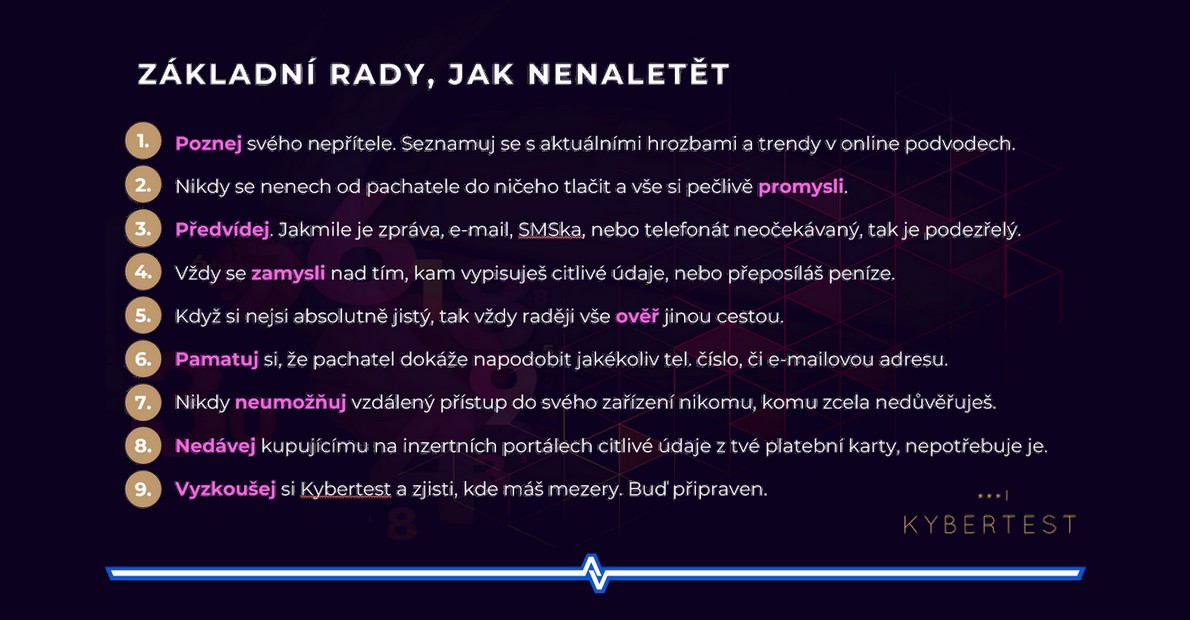 KYBERTEST - Odhal útoky v online prostoru. (vzdělávací kampaň)