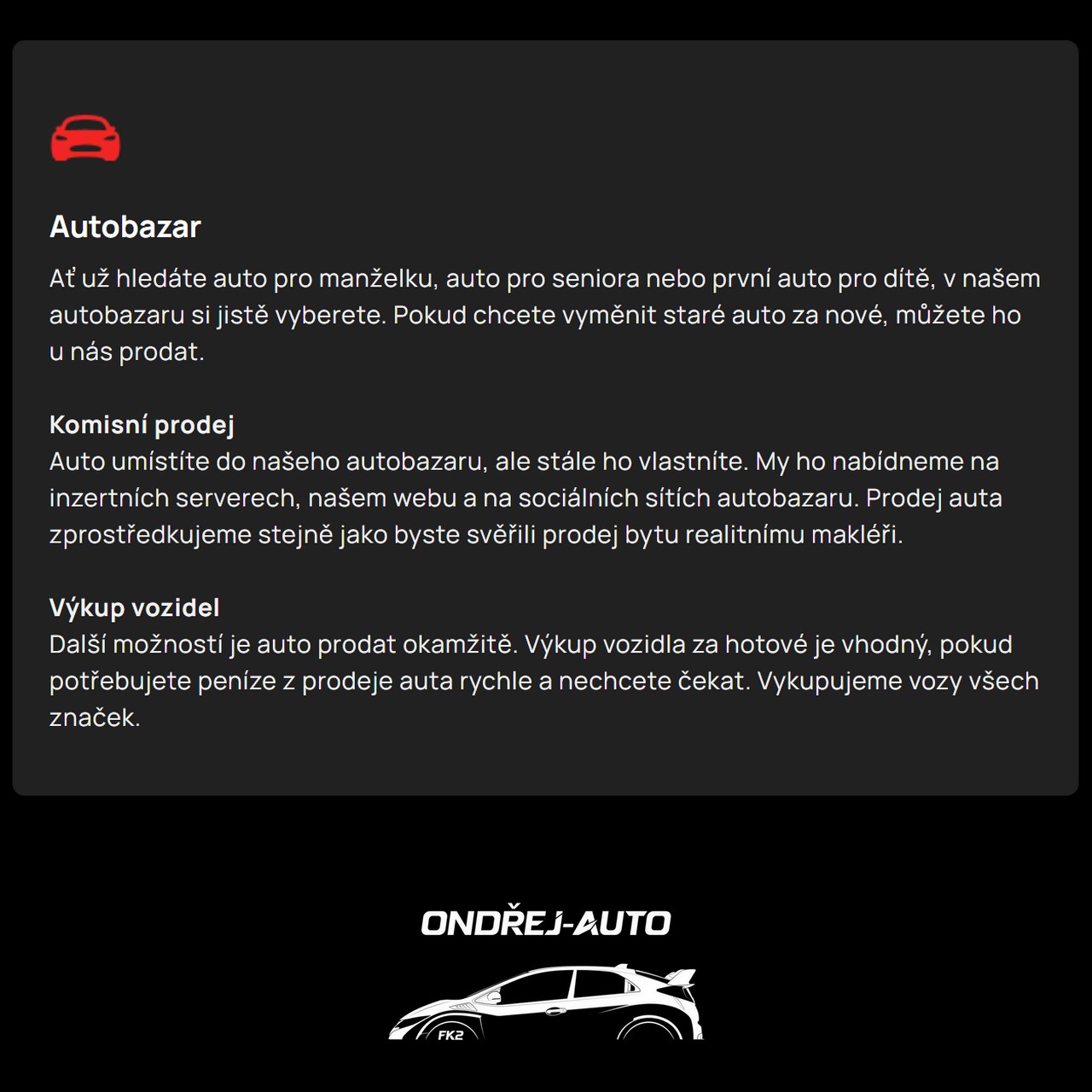 Autobazar, kde si vybere každý.
